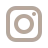 Instagram icon in gold on transparent background