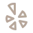 Yelp icon in gold on transparent background