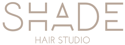 SHADE Hair Studio logo in gold